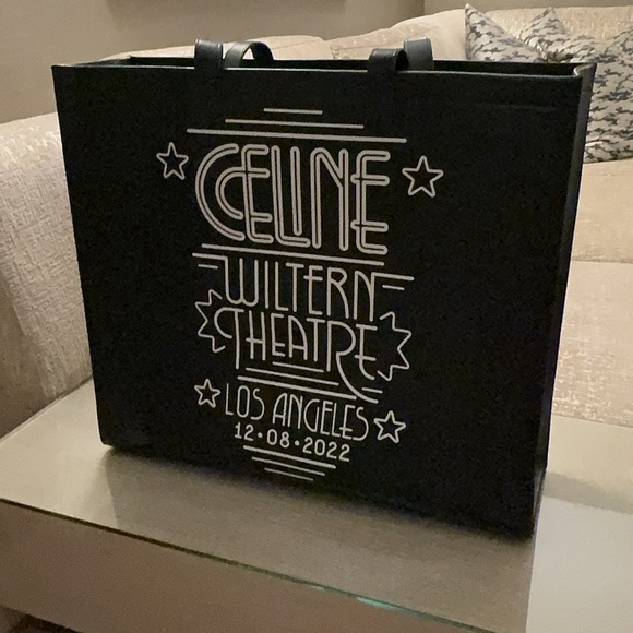 CELINE | LARGE SQUARED CABAS in CALFSKIN WITH CELINE WILTERN PRINT - Picture 4 of 5